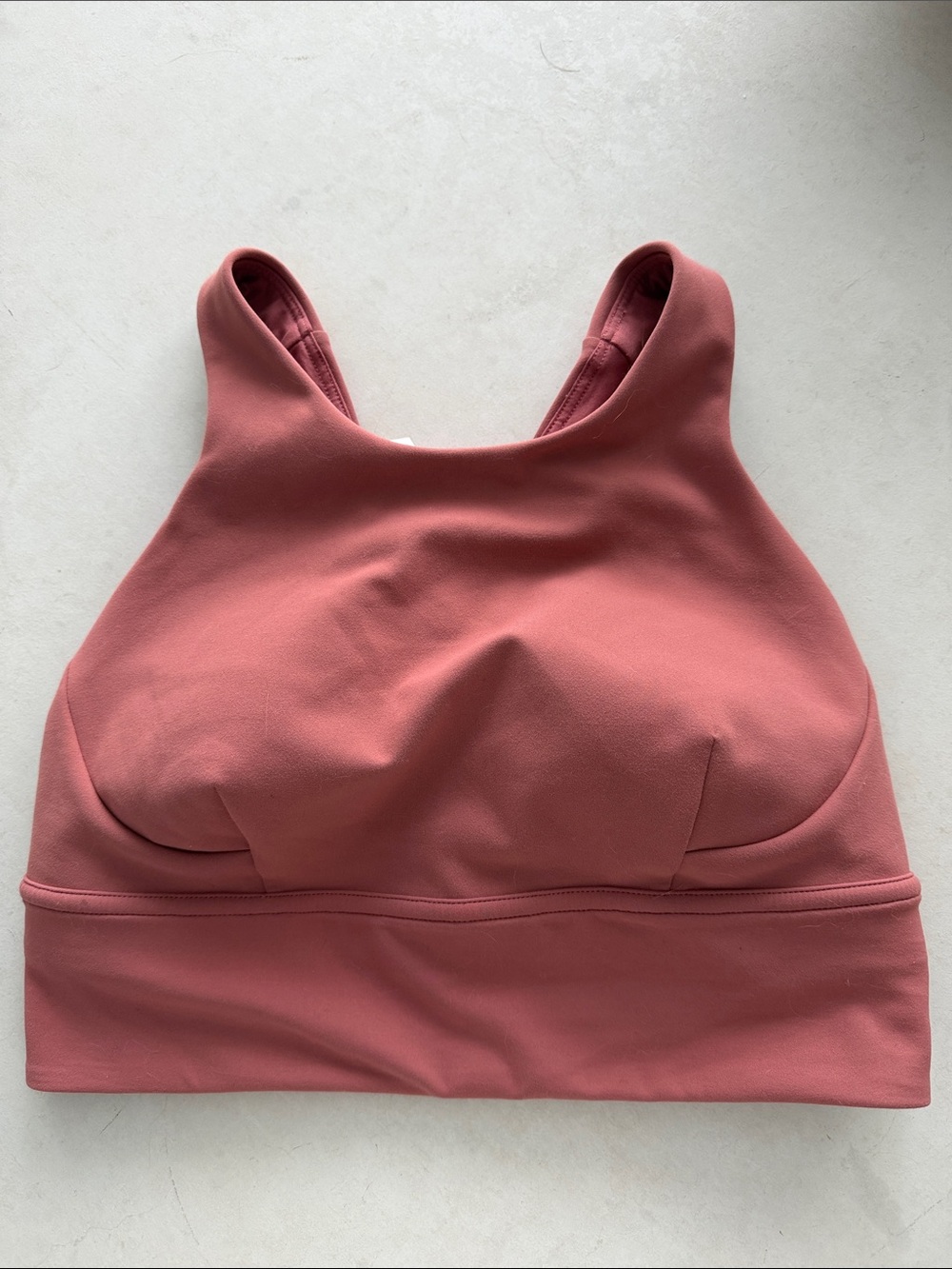 Lululemon Wunder Train Longline Bra Top Deep Mauve sz6